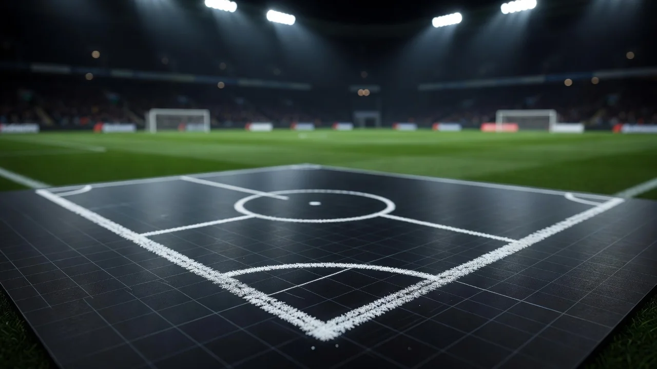 Chalk short corner pass lanes drawn on a tactics board